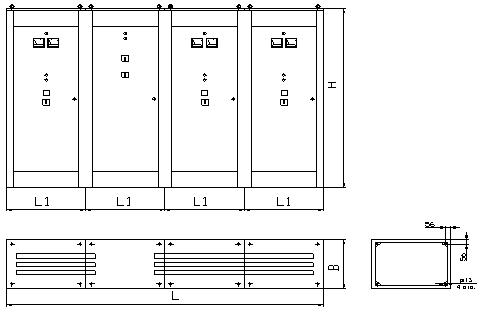 Внешний вид щитов серии ПВАМ и ПВАИ на 3 ввода 