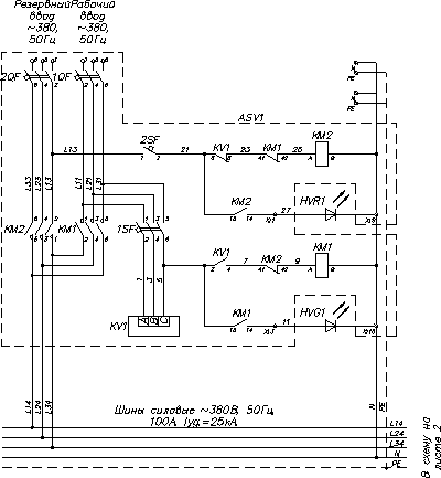 Схема электрическая принципиальная ЩУП